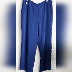 Draper's & Damon's Blue Traveler's Pants Women's Elastic Waist Petite Sz XL NWT